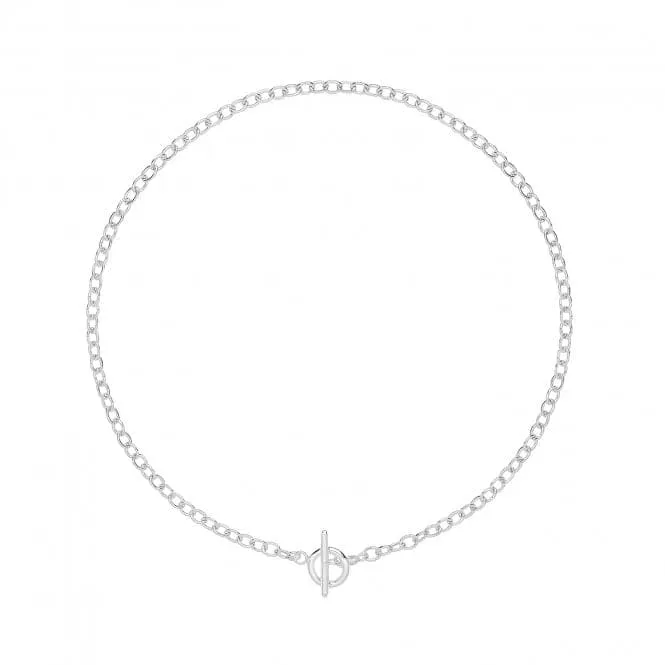 Acotis Silver Necklace Rollo T Bar G3386