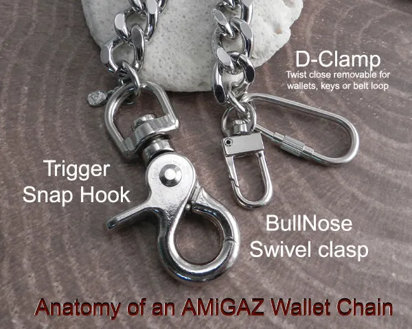 Bike Chain Key Leash Camo Brown
