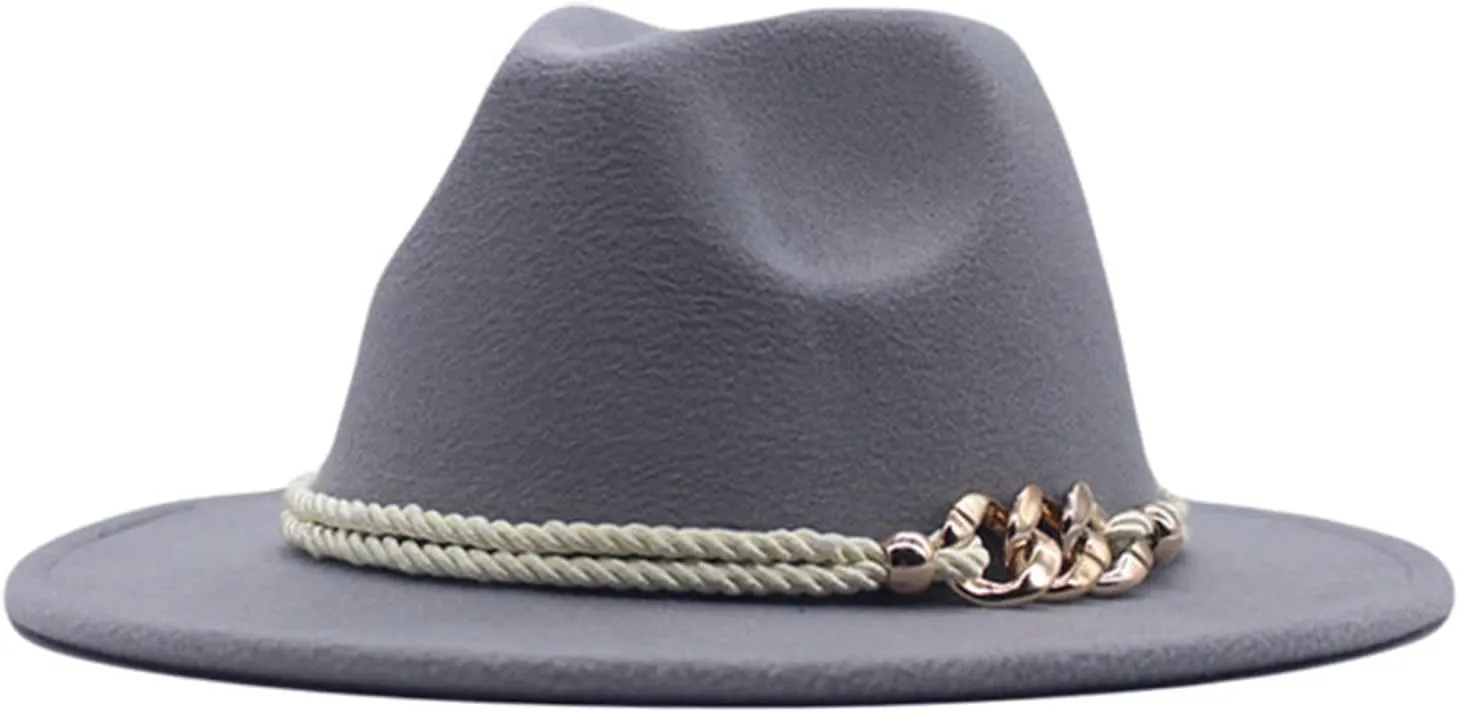 Classic Fedora Hats for Men Women Wide Brim Hat Panama Dress Fedora Hat Black Fedora Hats for Women