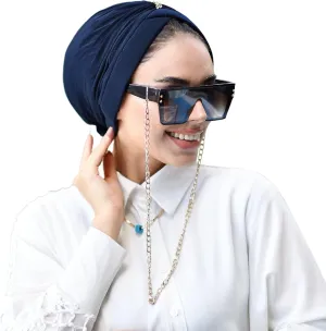 Cross Turban for Women - Hair Wraps and Head Wraps - Hijab Undercap and Instant Caps
