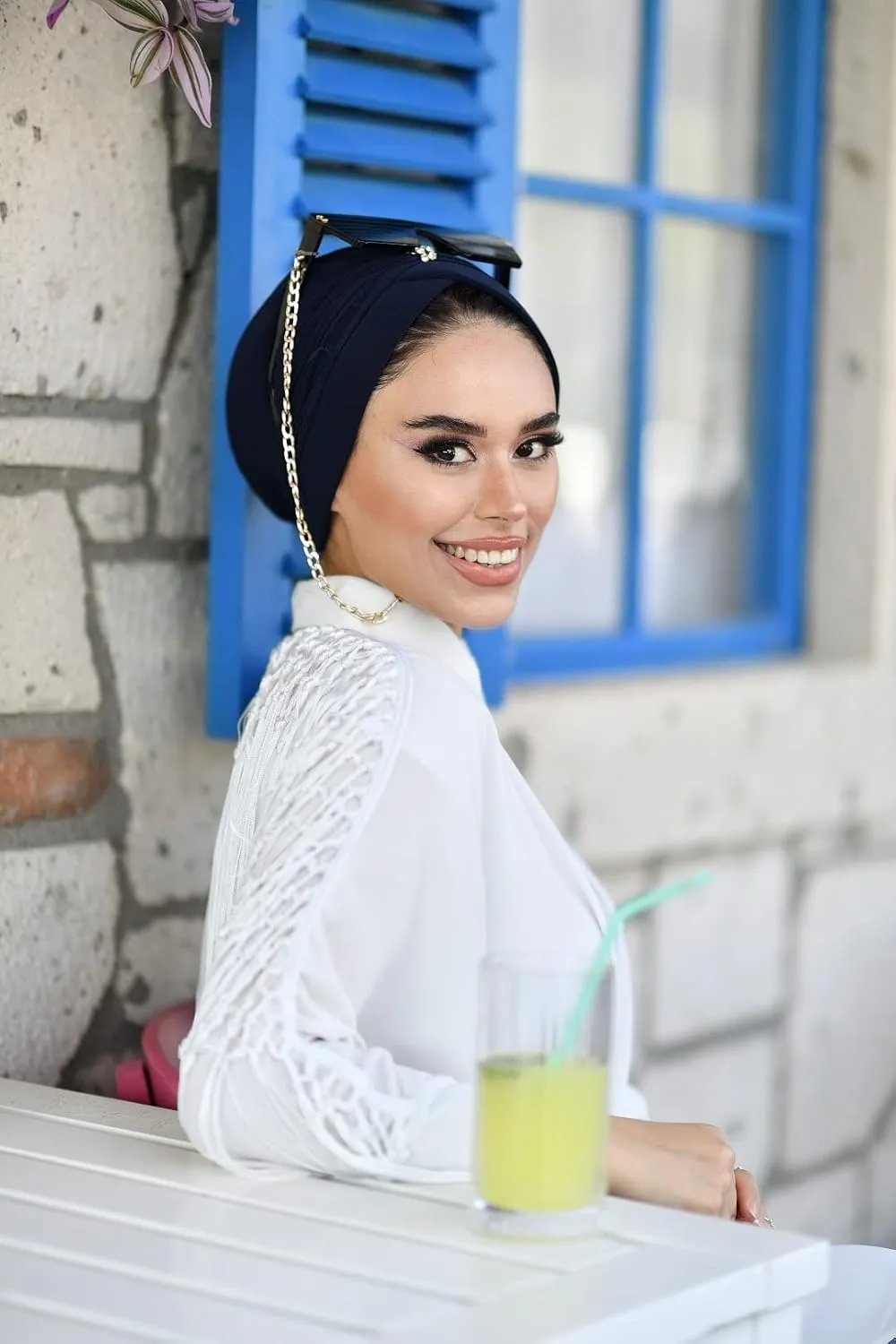 Cross Turban for Women - Hair Wraps and Head Wraps - Hijab Undercap and Instant Caps