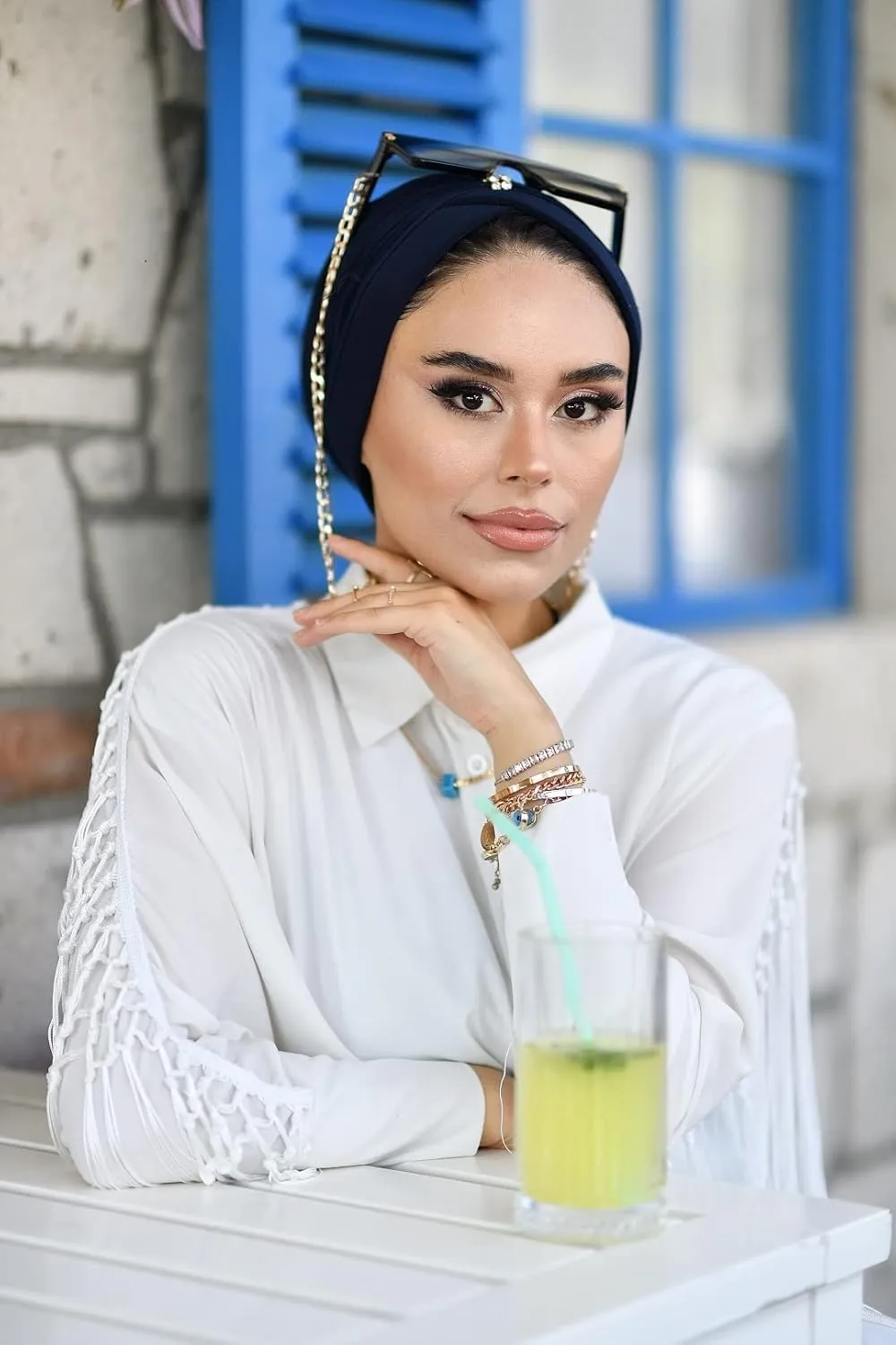 Cross Turban for Women - Hair Wraps and Head Wraps - Hijab Undercap and Instant Caps