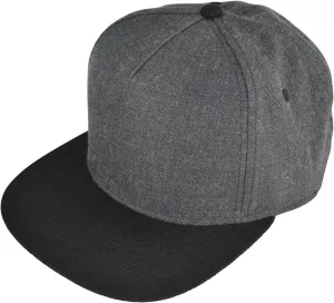 DALIX Premium Wool Blend Hat Flat Bill Cap Snapback Black Dark Gray Maroon Light