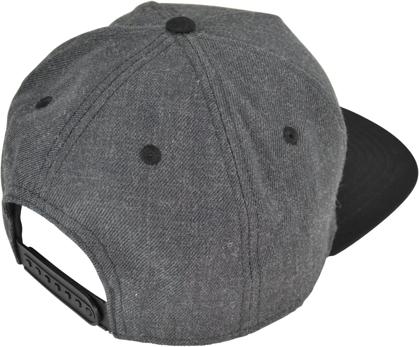 DALIX Premium Wool Blend Hat Flat Bill Cap Snapback Black Dark Gray Maroon Light