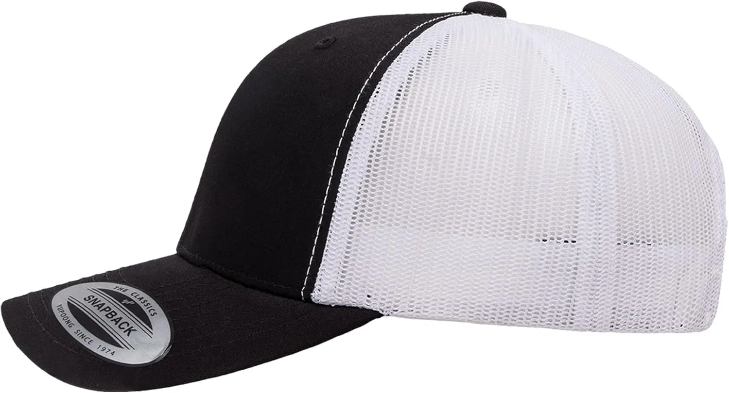 Embroidered Outdoors Mountain Trucker Snapback Cap Mesh Back Men and Women