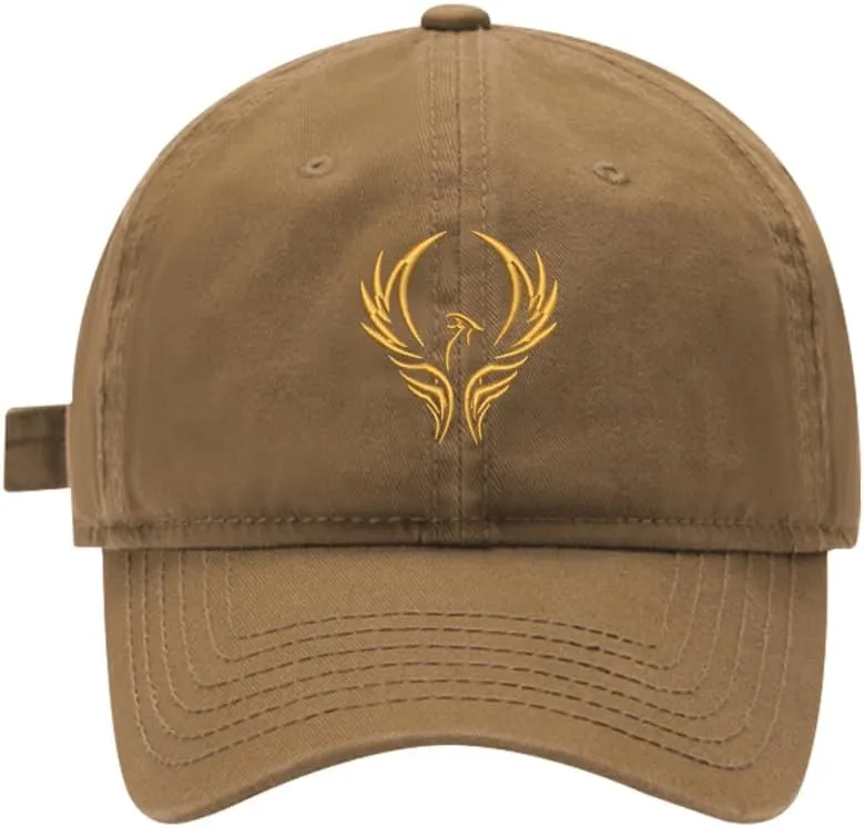 FANNOO Unisex Baseball Caps - Phoenix-Fire Phoenix Embroidered Hats for Men Women Cotton Adjustable Embroidery Cap Dad Hat