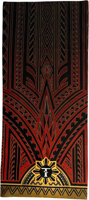 Filipino Tribal Pattern Headwraps, Neck Gaiters, Bandanas, Scarf, Wristbands, Multicolor, Multipurpose