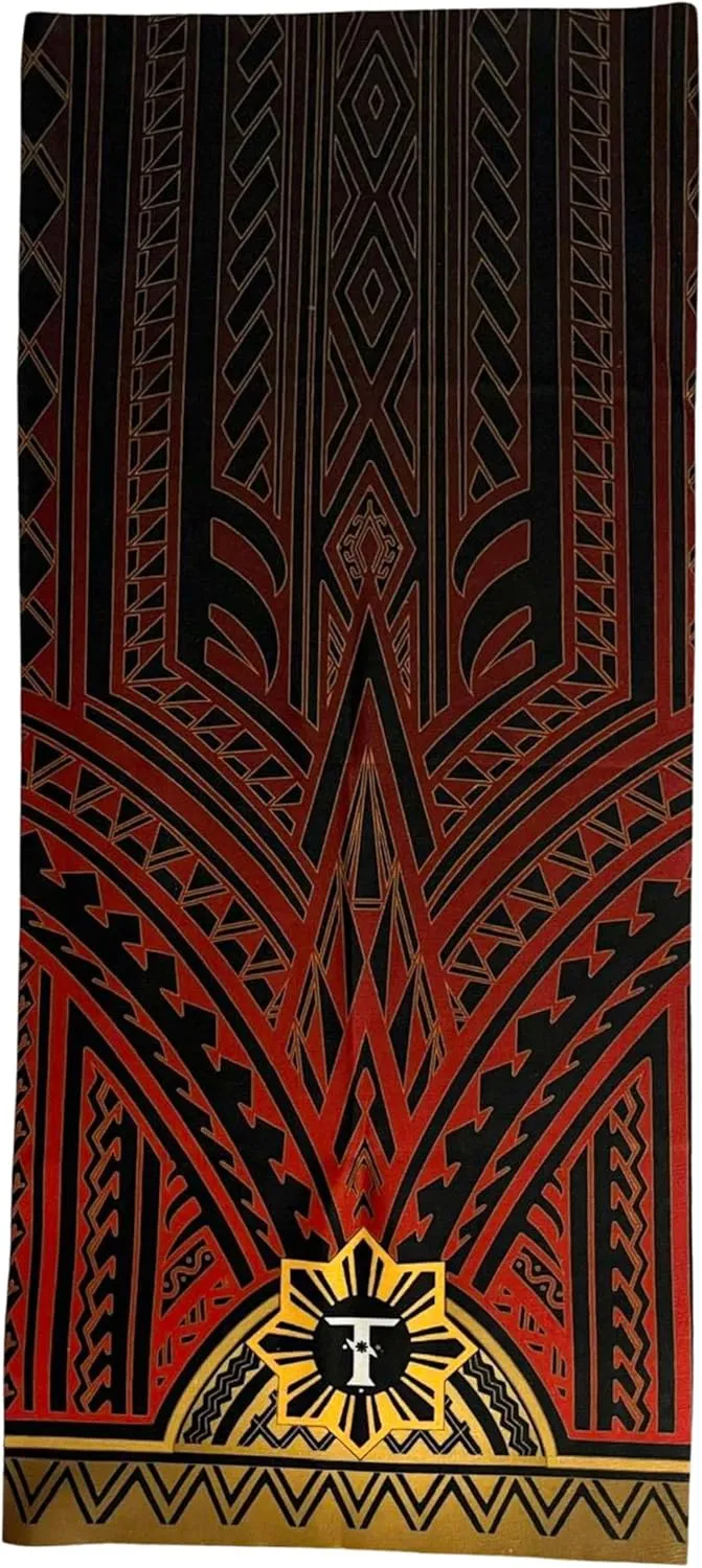 Filipino Tribal Pattern Headwraps, Neck Gaiters, Bandanas, Scarf, Wristbands, Multicolor, Multipurpose