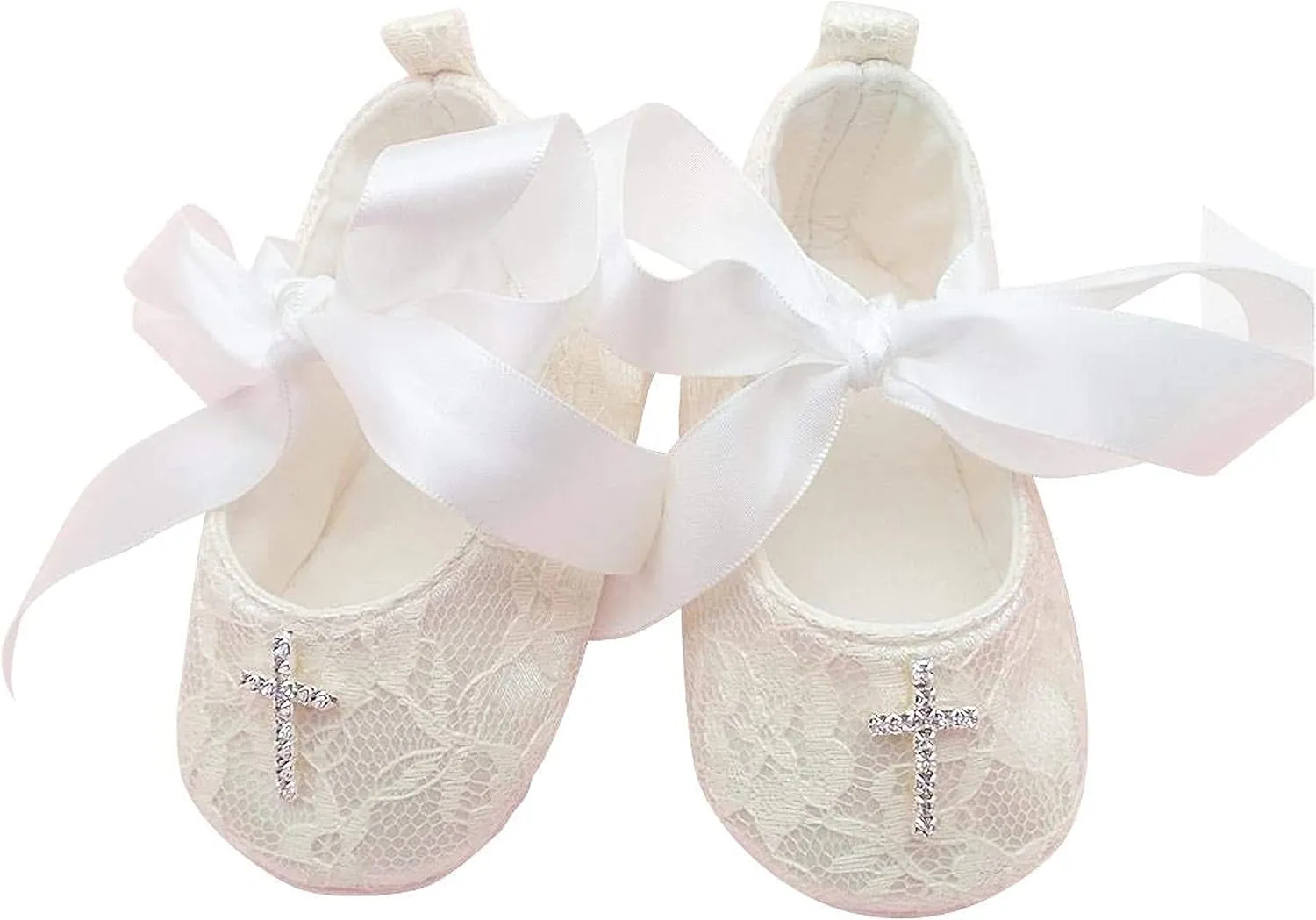 Glamulice Baby-Girls Newborn Satin Christening Baptism Floral Embroidered Dress Gown Outfit