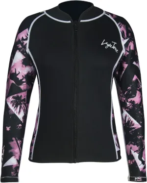 LayaTone Women's 3mm Long Sleeve Neoprene Wetsuit Top - Cold Water Swim, Diving, Surfing & Water Aerobics - Comfort, Warmth & Protection - Suit Jackets for Women