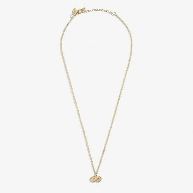 Mini Charms Infinity Gold Plated 46cm   5cm Necklace 7048