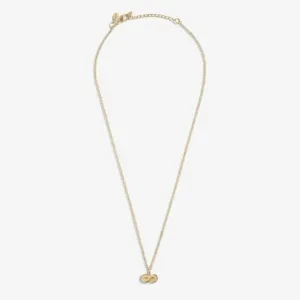 Mini Charms Infinity Gold Plated 46cm   5cm Necklace 7048