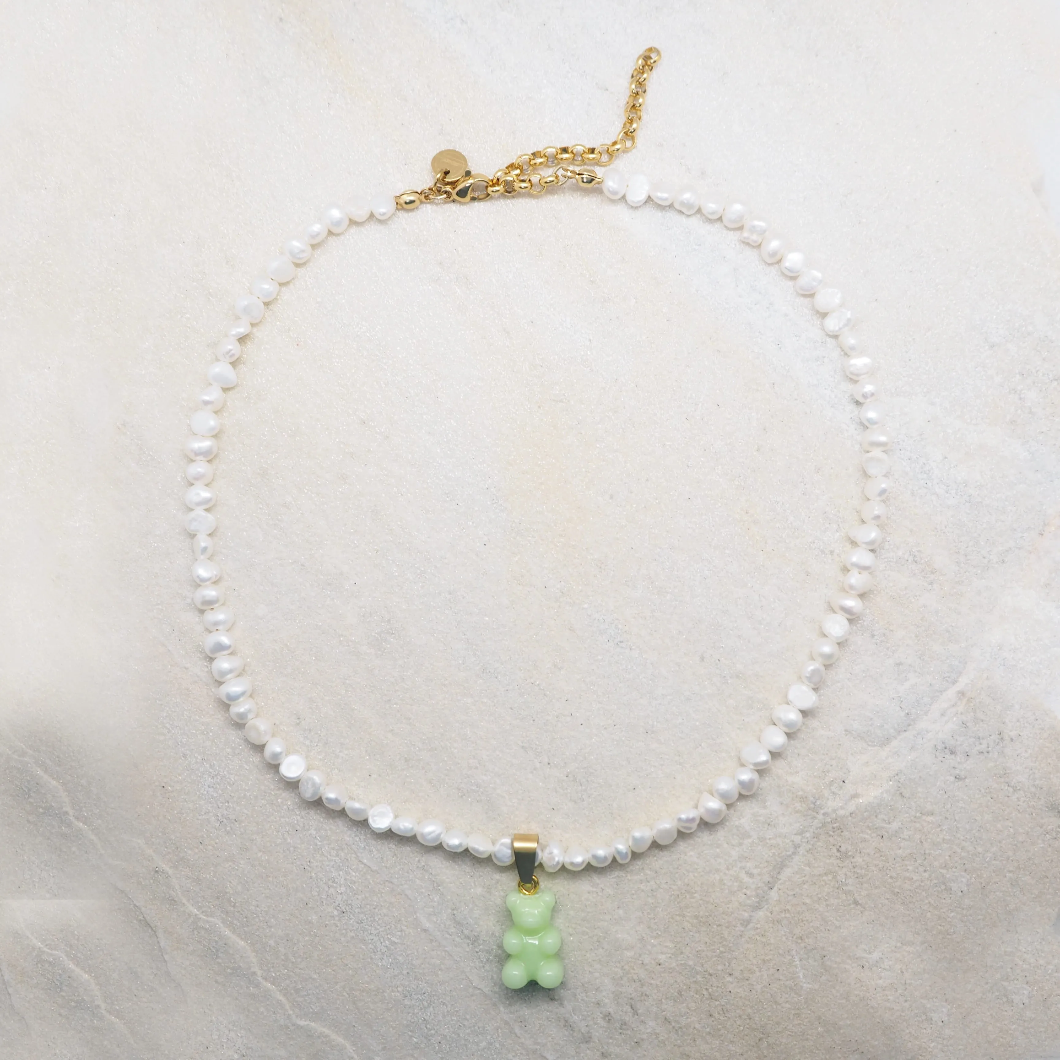 NOSTALGIC BEAR NECKLACE GREEN