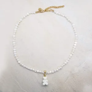 NOSTALGIC BEAR NECKLACE WHITE
