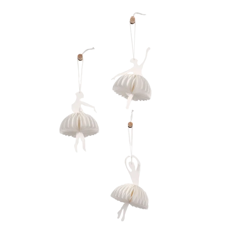 Paper Ballerinas Set of 3 14cm