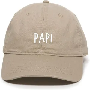 Papi Embroidered Baseball Cap Cotton Adjustable Dad Hat