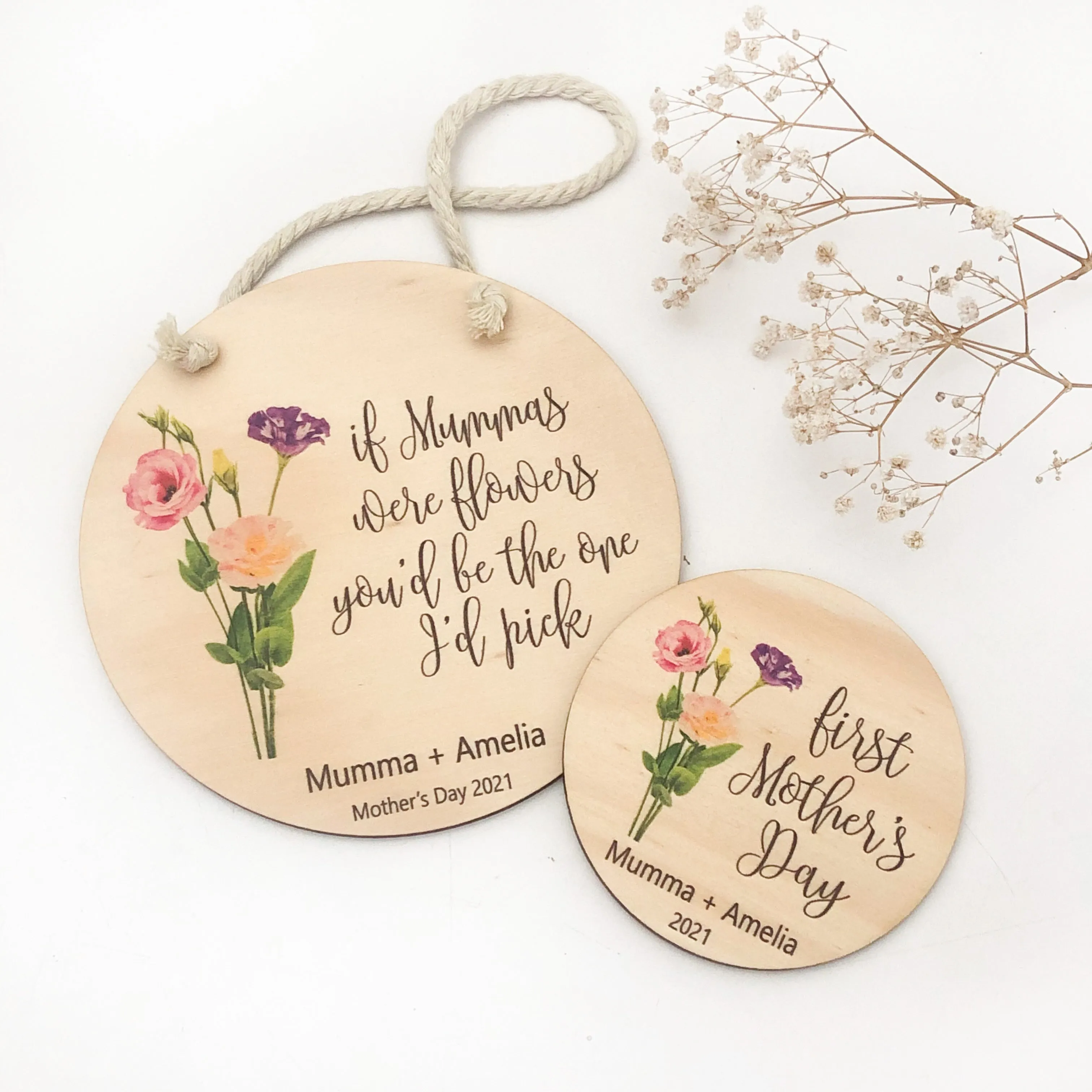 Personalised Mother's Day Hanging Plaque