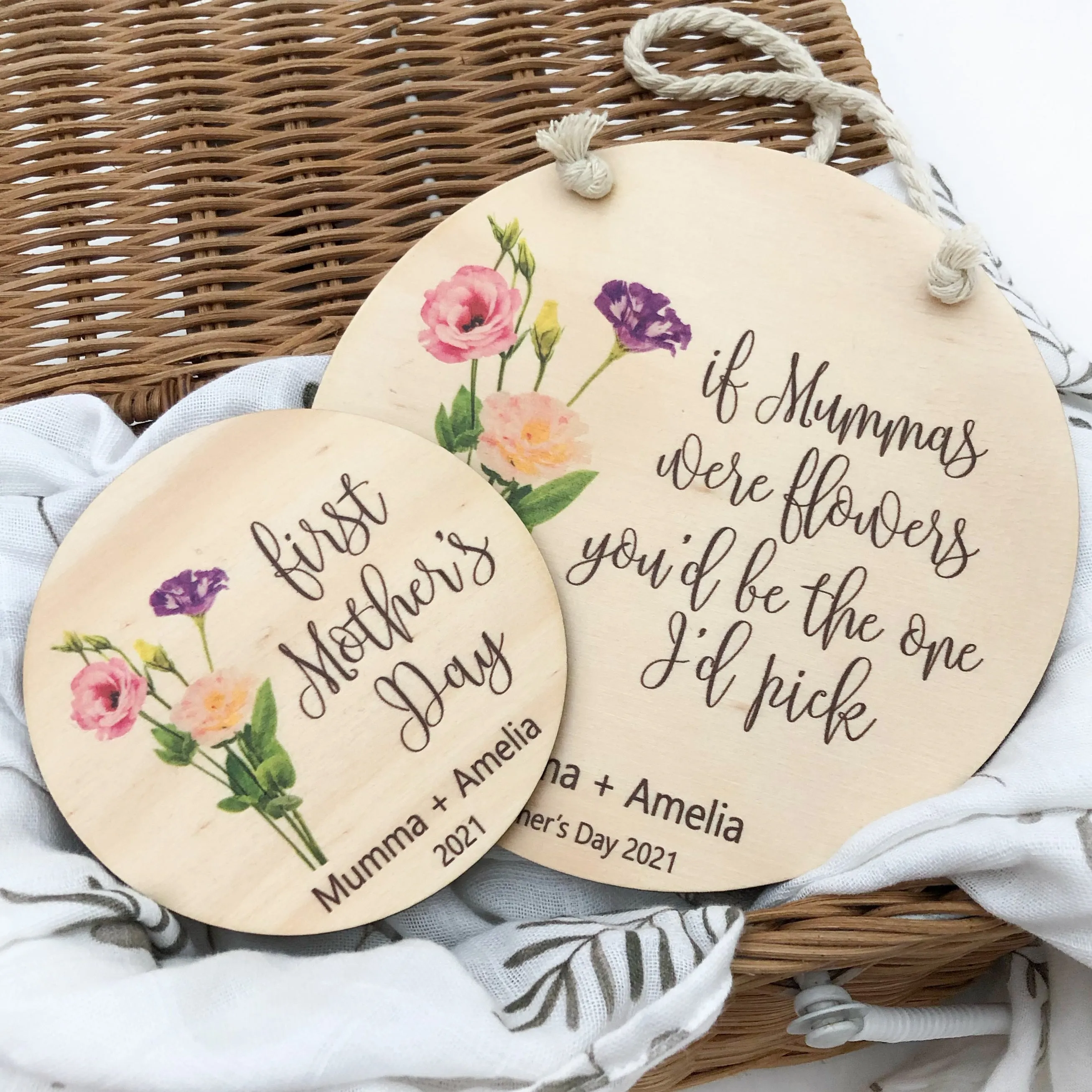 Personalised Mother's Day Hanging Plaque