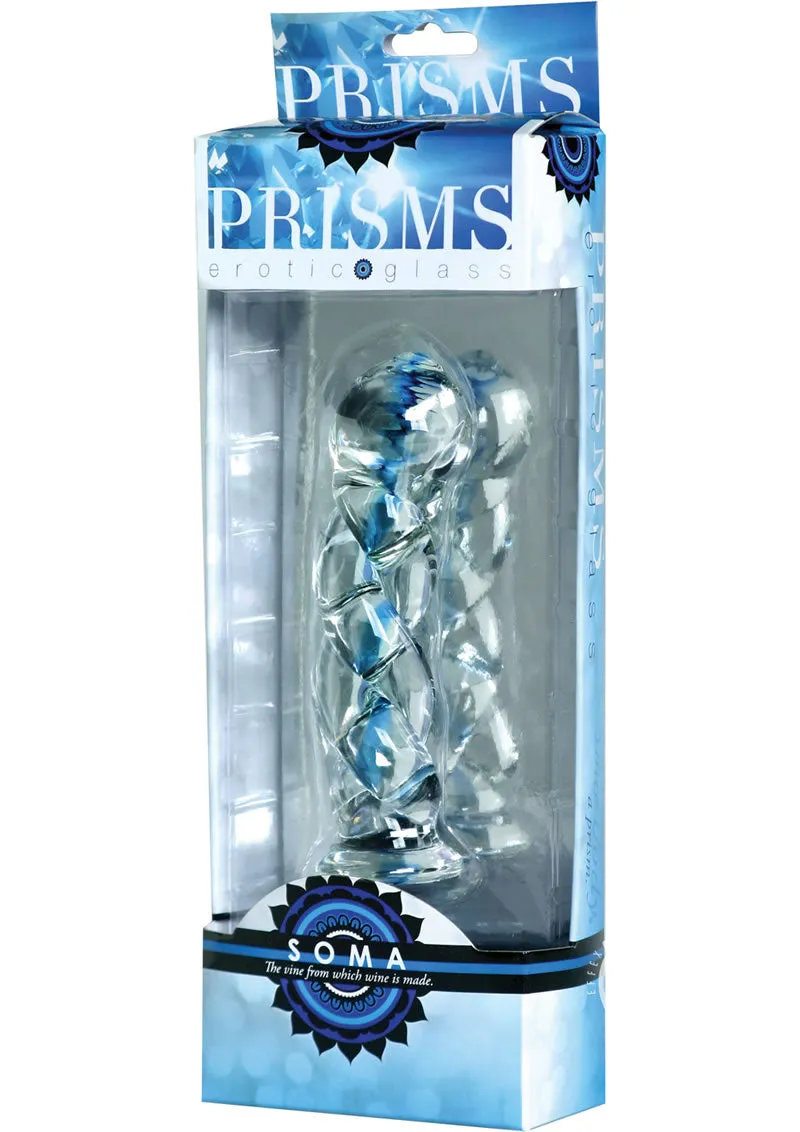 Prisms Soma Twisted Glass 5.75in Dildo