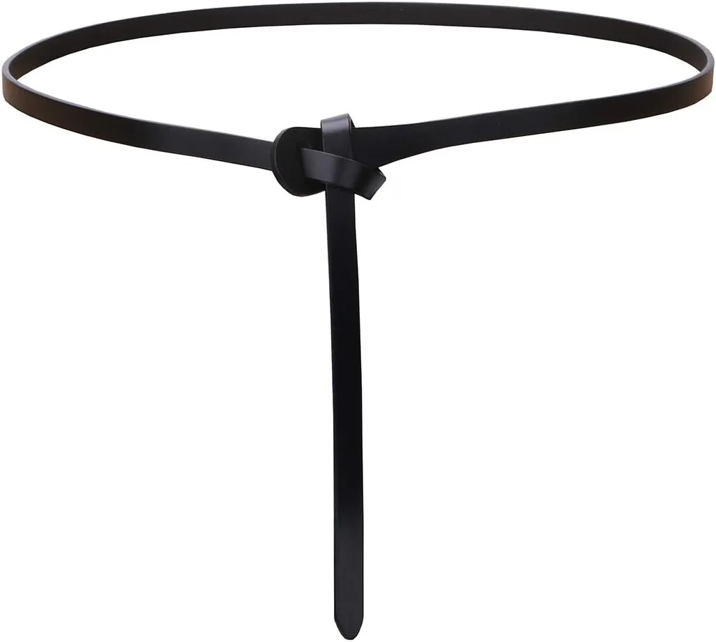 shengweiao Women's Adjustable Leather Belts Fashion Skinny Waist Strap