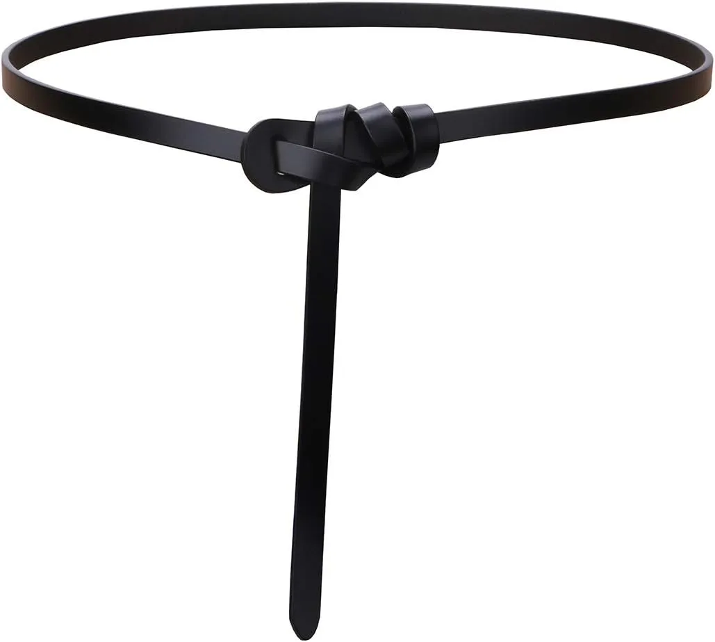 shengweiao Women's Adjustable Leather Belts Fashion Skinny Waist Strap