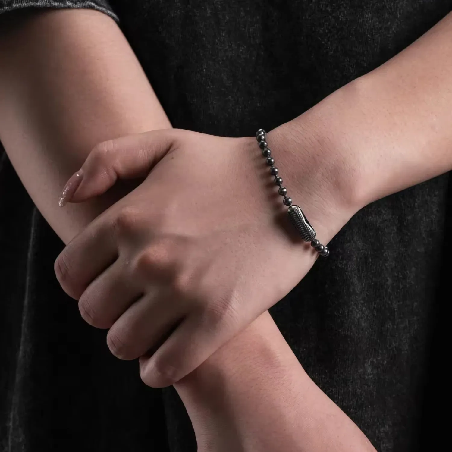 Snake Scale Ball Chain Bracelet - 4mm