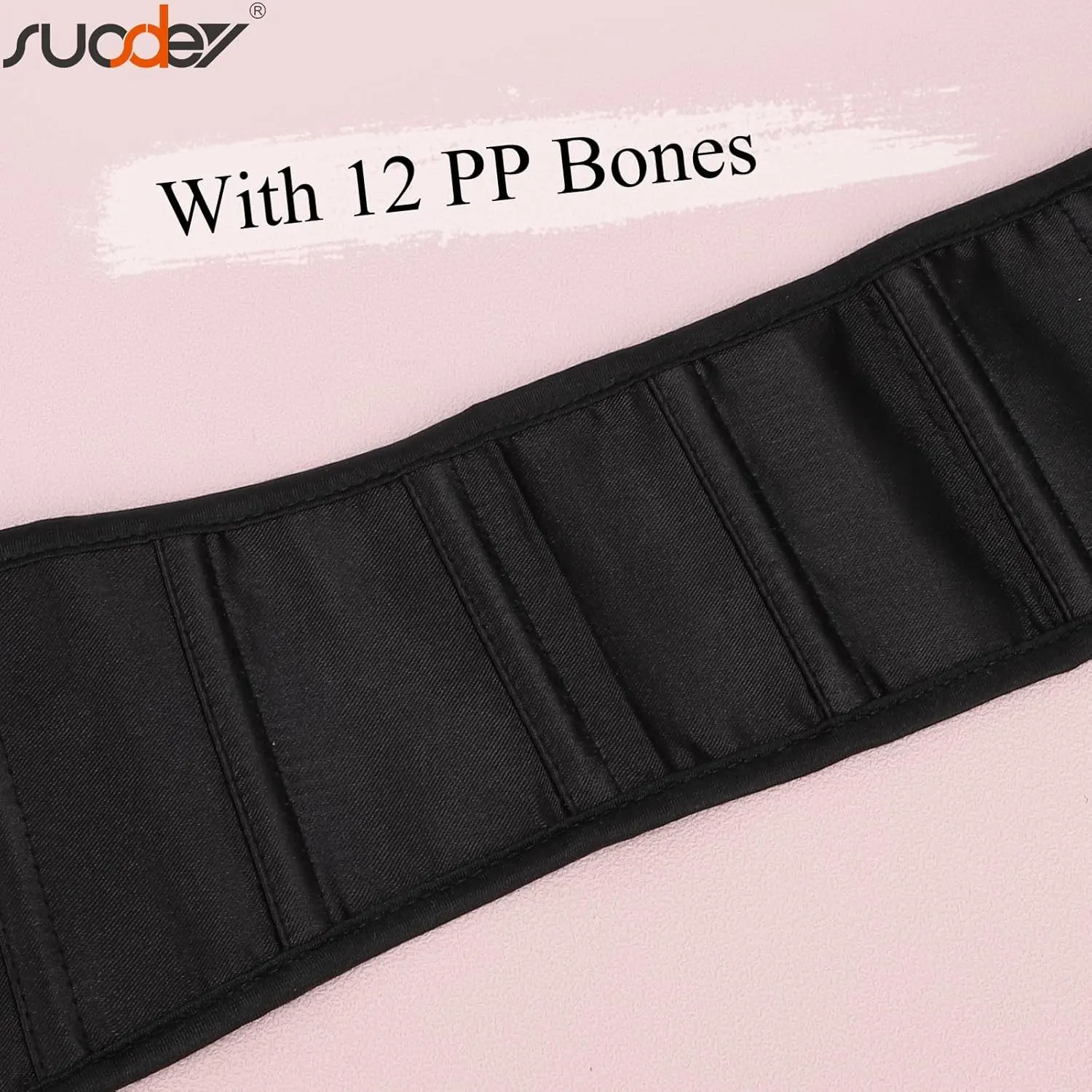 SUOSDEY Kids Jacquard Corset Belt with Soft Bones Girls Teens Pirate Halloween Renaissance Lace-up Black Waist Corset Belt