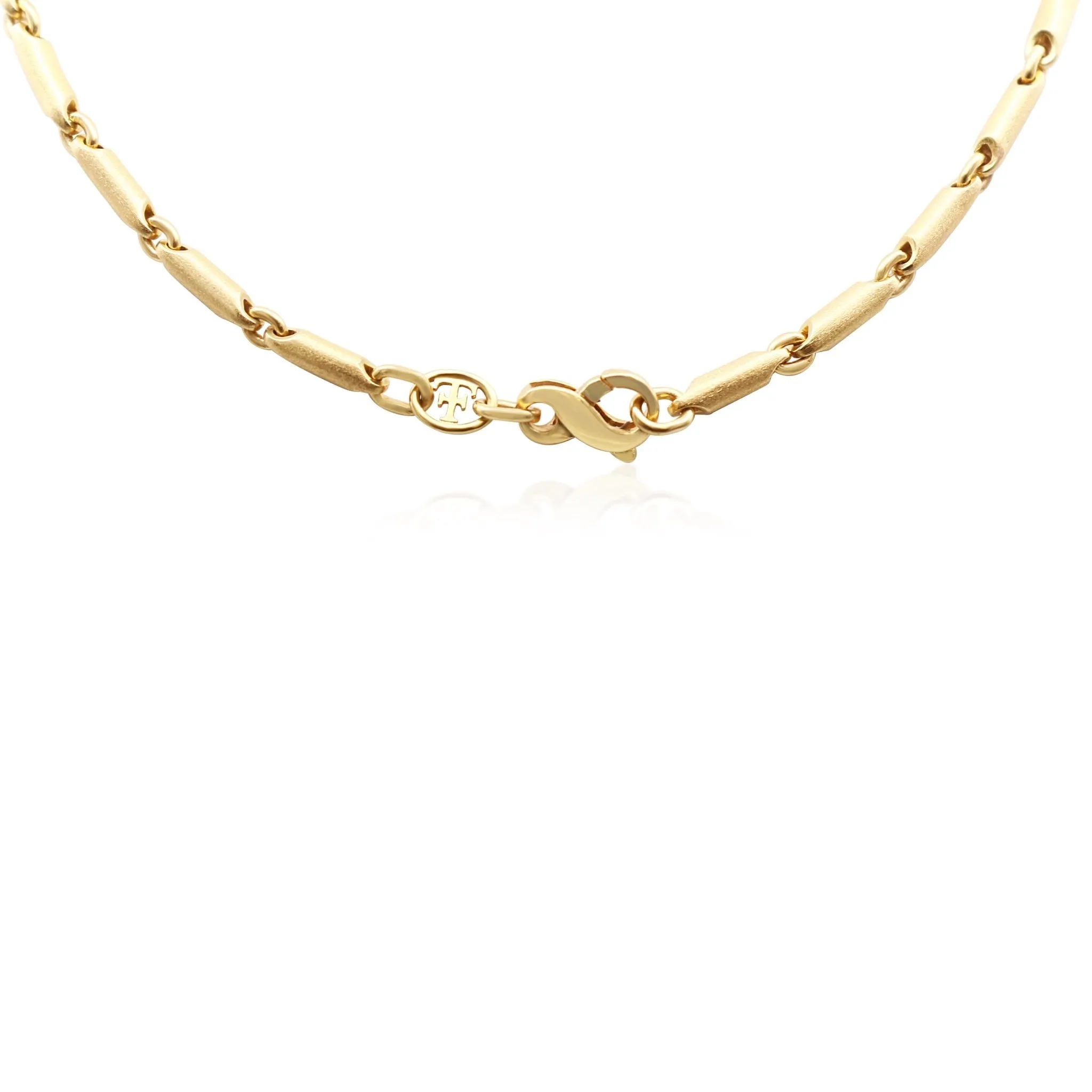 Theo Fennell Satin/Polished Finished 16" Necklace - 18ct Yellow Gold