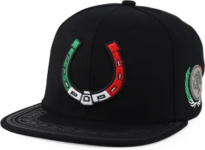 Trendy Apparel Shop Mexico Rodeo Western Design Embroidered Flat Bill Snapback Cap
