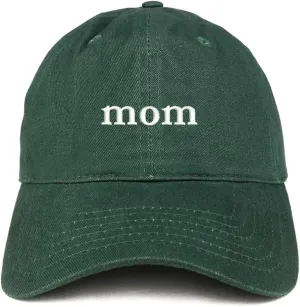 Trendy Apparel Shop Mom Embroidered Soft Low Profile Cotton Cap Dad Hat