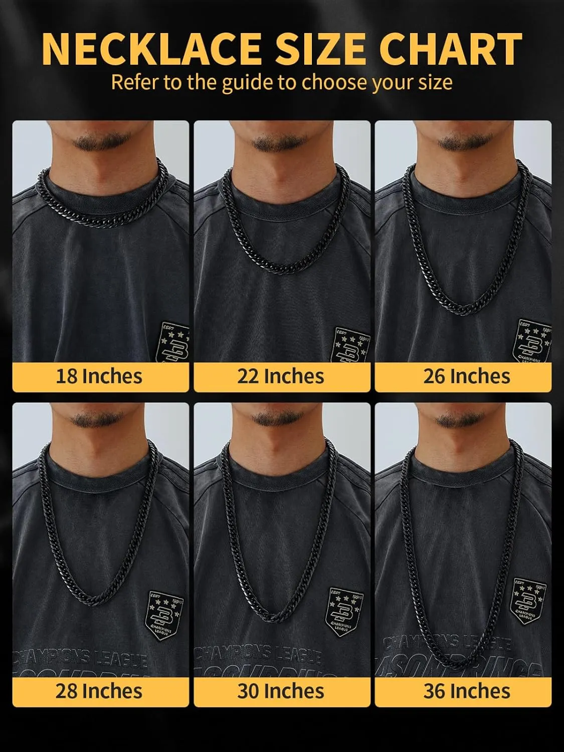 U7 Diamond Cut Miami Cuban Link Chain for Men Women Stainless Steel Curb Chain Necklace, Cool Hip Hop Jewelry Silver/Black/18K Gold Plated Chains, Width 3/6/9/12mm,18/20/22/24/26/28/30 Inch