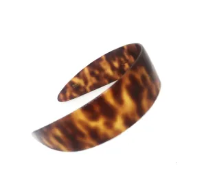 Wardani, 1.6" tortoishell Acetate french headband, Puffy surface,handmade in France (4cm) (Tort)