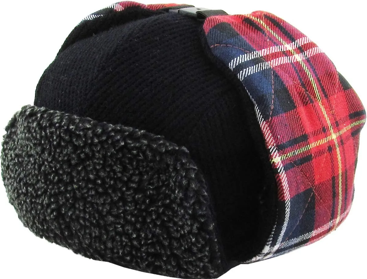Wool Blend Aviator Trapper hat Trooper Ear Flaps Ushanka Eskimo Russian Warm Winter Cold