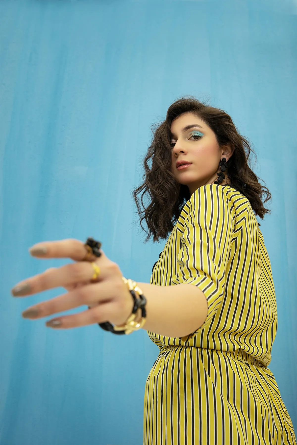 Yellow Striped Top - A21 - WWT0015