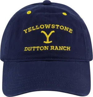 Yellowstone Dad Hat, Dutton Ranch Adjustable Baseball Cap with Curved Brim